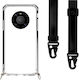 Θήκη Κινητού Διάφανη Ιμάντα Black Huawei Mate 40 Pro