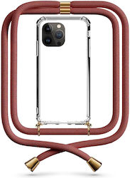Θήκη Κινητού Διάφανη Κορδόνι Brown Iphone 15 Pro Max