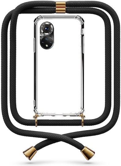 Θήκη Κινητού Διάφανη Κορδόνι Black Honor 50