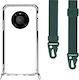 Θήκη Κινητού Διάφανη Ιμάντα Forest Green Huawei Mate 40