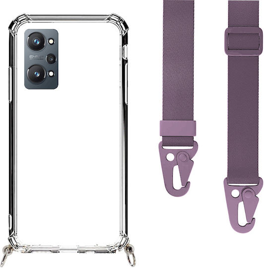 Θήκη Κινητού Διάφανη Ιμάντα Purple Realme Gt Neo 2