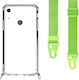 Θήκη Κινητού Διάφανη Ιμάντα Lime Green Huawei Y6s