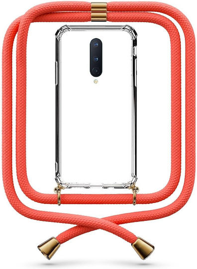 Θήκη Κινητού Διάφανη Κορδόνι Coral Oneplus 8
