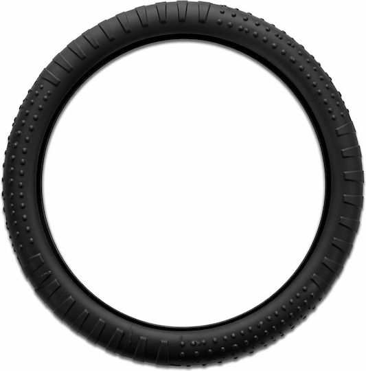 Car Steering Wheel Cover Black 37-39cm PVC & Rubber Anti-Slip Universal