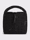 Gestrickte Damen Handtasche Schwarz