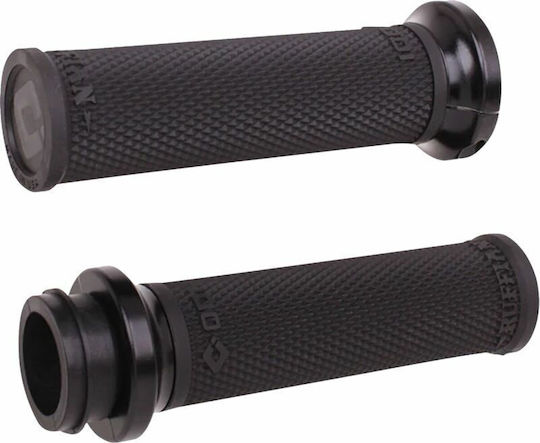 Odi Grip Handlebar 25.4mm Ruffian Diamond Knurled No Flange No Waffle Throttle-by-Wire Medium V30itwb-B Black