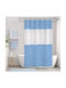 My Home Luxury Shower Curtain Fabric 180x180cm Blue