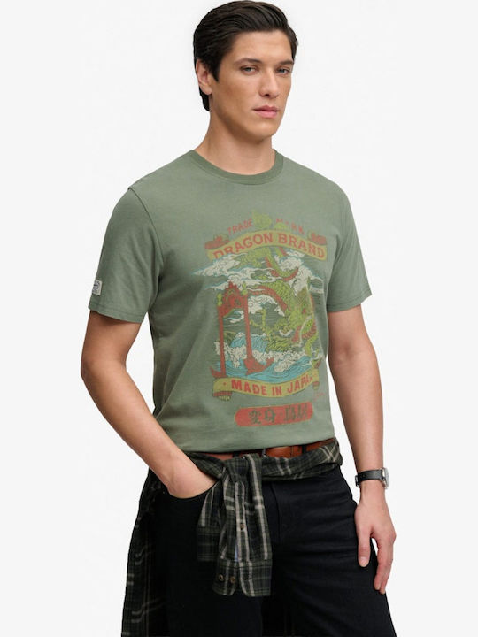 Superdry T-shirt Λαδι