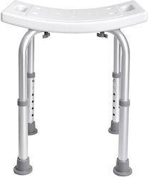 Shower Chair Built-in Handles People Disabilities Max 158 Kg Non-slip Aluminum