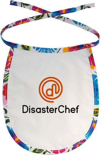 Koupakoupa Disaster Chef Waterproof Baby Bib Made of 100% Cotton with Lace Band Colored