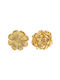 Artekko Wall Decor Flower Gold Polyresin 30.5x6.4x30.5cm 2 Pieces