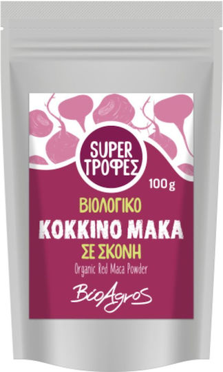Βιολογικό Κόκκινο Μάκα Σκόνη Bioagros 100g Φυσική Ορμονική Ισορροπία & Ενέργεια Στο Passas