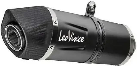 Leovince Крайна Тръба На Изпускателната Система Lv One Evo Черно Издание Кръгла Слаш-Кат 14465ebu