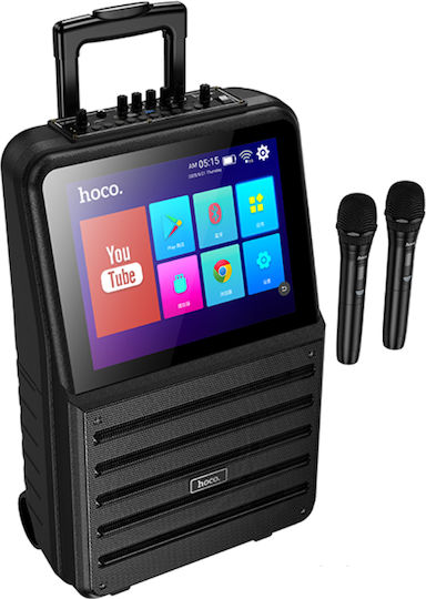 Hoco Ηχείο Karaoke με Ασύρματα Μικρόφωνα Spacious DS70 Μαύρο