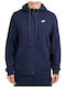 Herren Sweatshirt mit Kapuze Blau