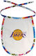 Koupakoupa Lakers Wasserdichte Baby Lätzchen aus 100% Baumwolle mit Spitzenband