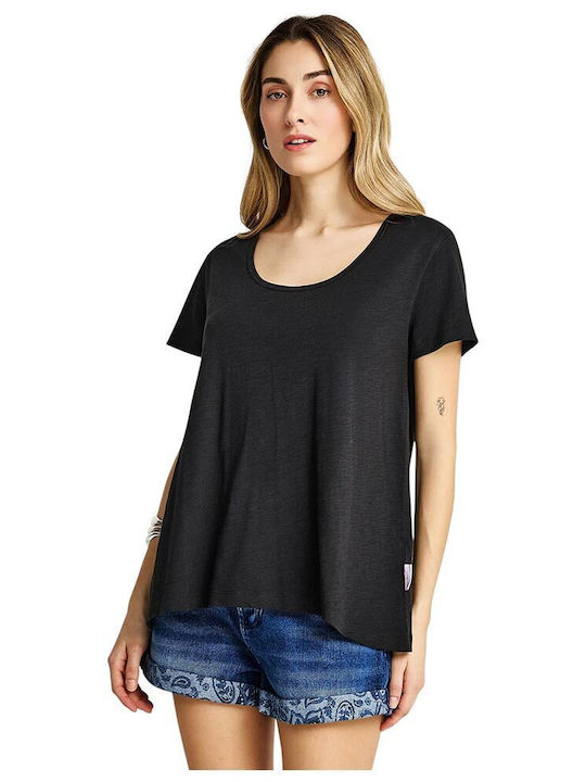Funky Buddha Women's T-shirt Black