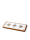 e-exoplismos Portofino Rectangular Wooden Beige Serving Platter 40x15cm
