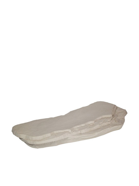 Raw Raw Servierplatte Rechtecke Aus Porzellan Beige 34x13cm