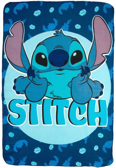 Disney Ceașaf Fleece Stitch Albastru 140x100cm