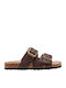 Women's Flat Sandals Brown