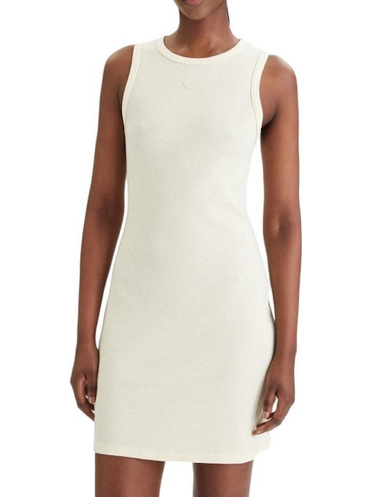 Calvin Klein Rochie De Vară Mini Tricotată Galbenă
