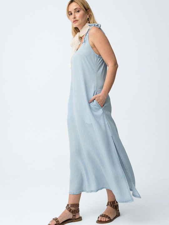 Tiffosi Denim Dress All Day Light Blue Tiffosi Denim Dress All Day Light Blue