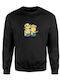 Kinder-Sweatshirt Schwarz Ghost
