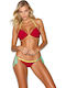 Bikini Bra With Padding Red