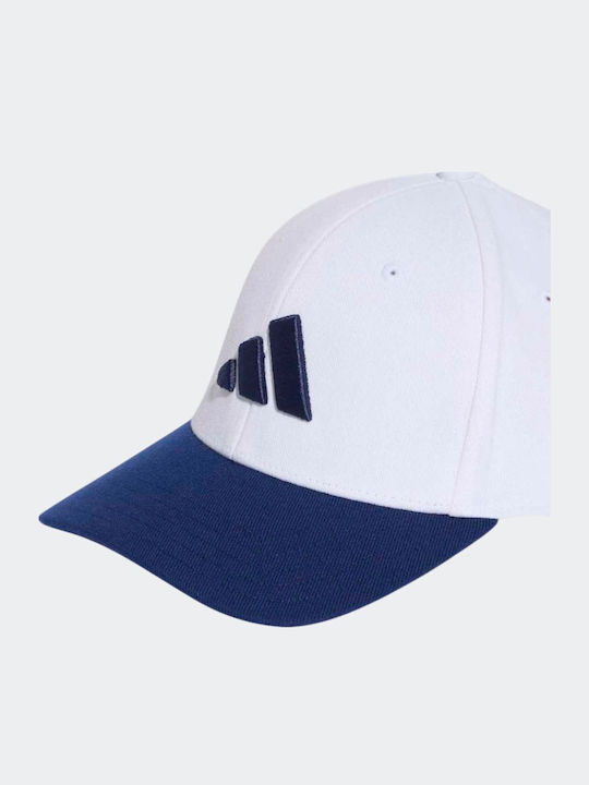 Adidas Flexfit Baseball Cap White Dark Blue Gre...