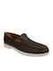 Leather Men's Moccasins in Brown Colour