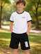 Kids Set with Shorts Summer 2 Pieces White