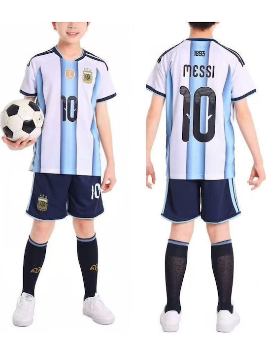 King Kids Football Set Messi Mundial 2026 Argentina National Team Home