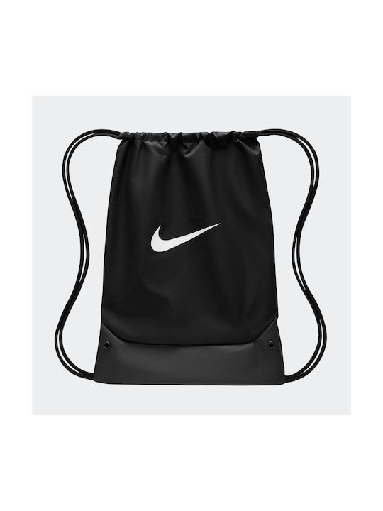 Nike Brasilia Drawstring Ανδρική Τσάντα Ώμου για Γυμναστήριο Μαύρη