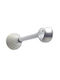 Frans Curtain Rail Base Wall Metallic Silver
