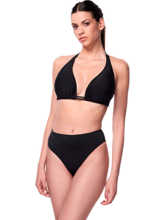 Apple Boxer Bikini Slip Ψηλόμεσο Μαύρο