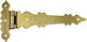 Hinge External Rebated Knee Herrajes Palencia 3135 Antique Brass 14.5x7cm