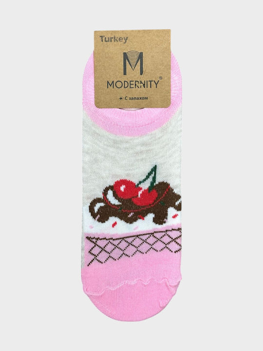 Modernity Women's Gray Patterned Socks