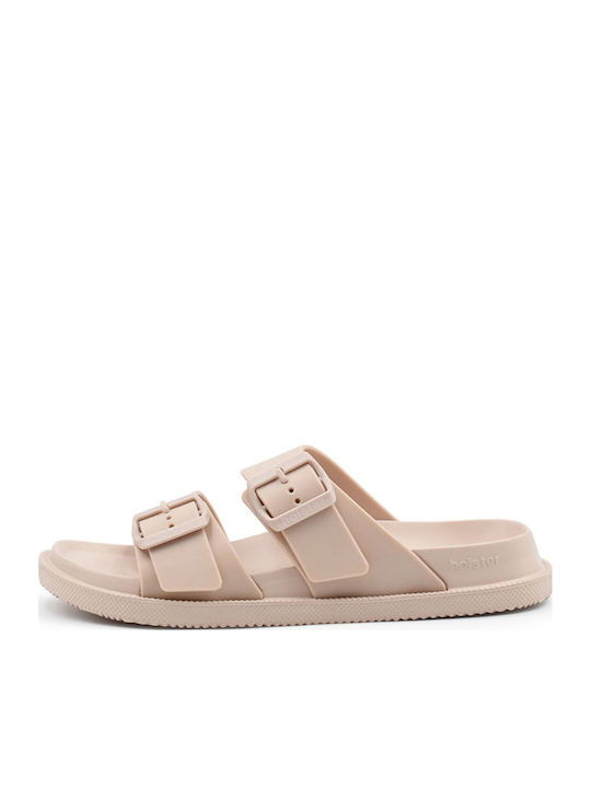 Holster Flache Sandalen Für Damen Beigen