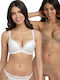 Ivory/Beige Bra for Plunge & Underwire