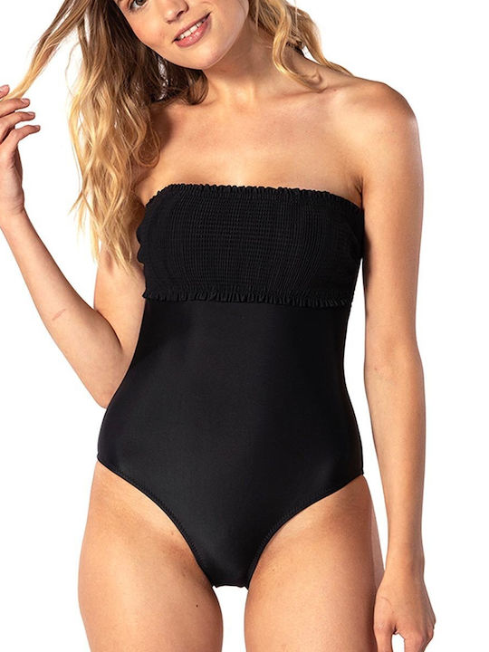 Strapless Ολόσωμο Μαγιό Black