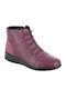 Damen Stiefeletten Burgundisch