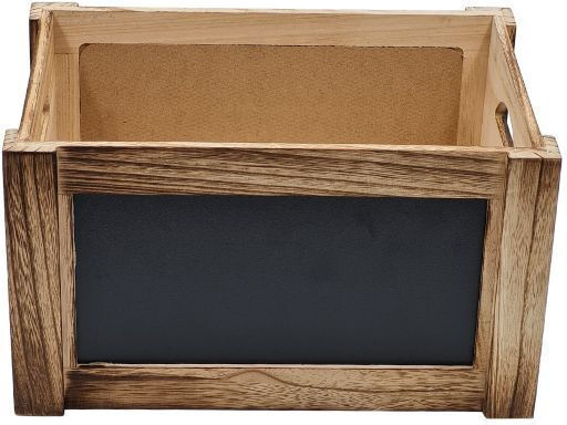 Дървена Кошница Черна Дъска 30,00x21,00x17,00см