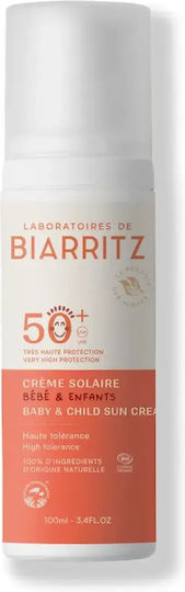Laboratories de Biarritz SPF50 SPF50+ Водоустойчив Бебешки Слънцезащитен Емулсия за Лице и Тяло 100ml