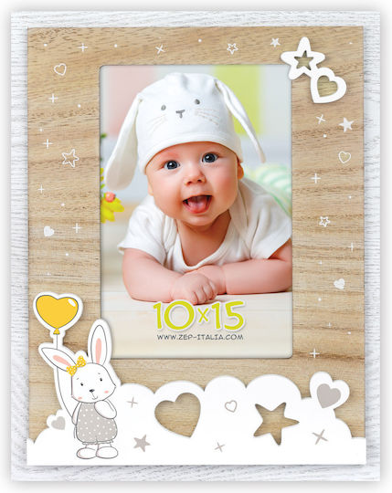 ZEP Wooden Kids Picture Frame White 10x15cm