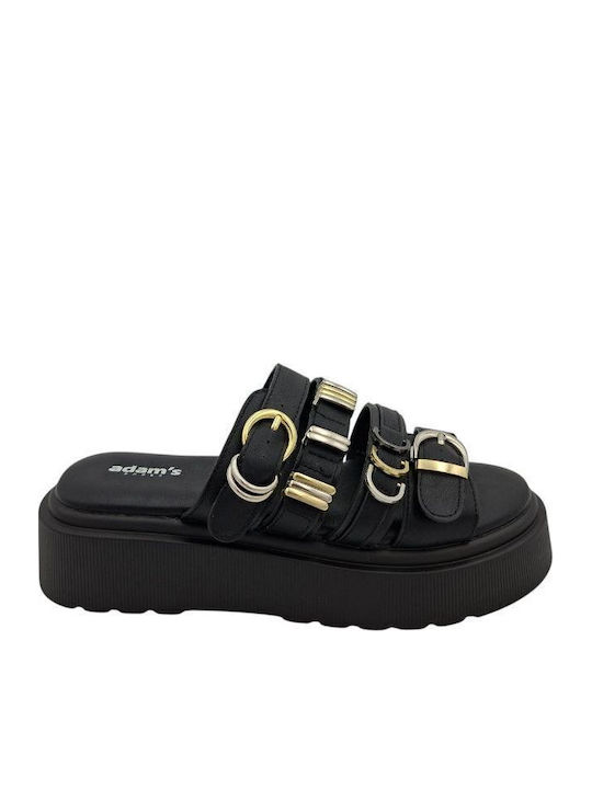 Women's Flat Sandals Flatforms Black