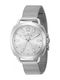 Invicta Wildflower Ceas Dama 32mm Cu Baterie Cu Brățară Din Metal Argintie