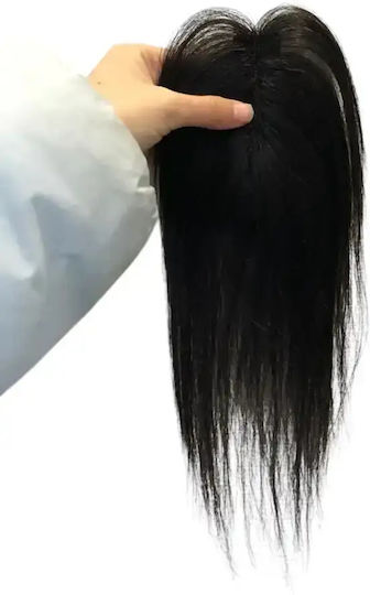 Lace Topper Human Hair Remy Black Without Clips Absolute Comfort & Natural Black Result
