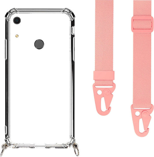 Θήκη Κινητού Διάφανη Ιμάντα Nude Huawei Y6s