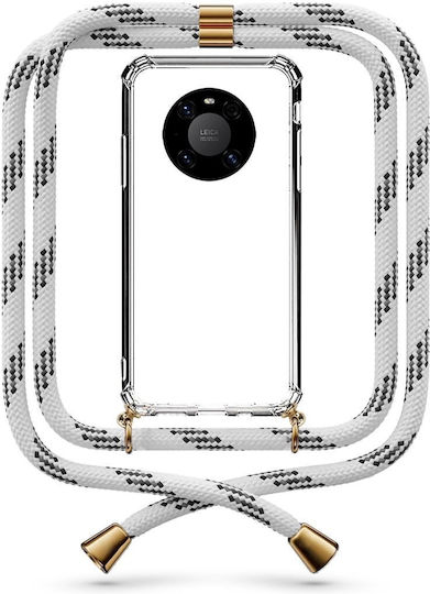 Husă Telefon Transparentă Cu Șnur Alb Gri Negru Huawei Mate 40